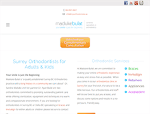 Tablet Screenshot of myorthodontists.ca